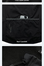 YKYWBIKE Men Cycling Gelit Thermal Fleece Bicycle Windbreaker Sleeveless Bike Vest Windproof Waterproof Cycling