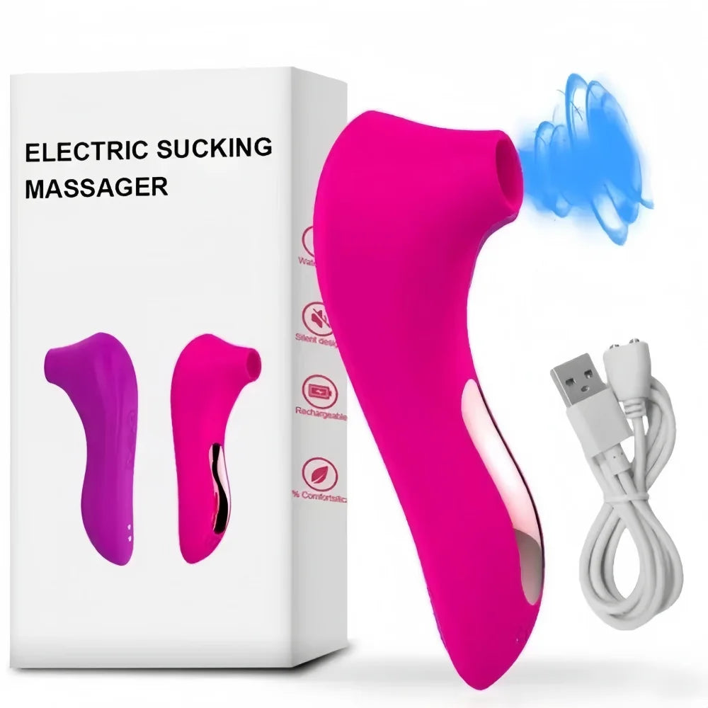 Nipple Teasing Sucking Vibrator Clitoris G-Spot Stimulating Massager Powerful Sucking Oral Sex Female Masturbator Adult Products