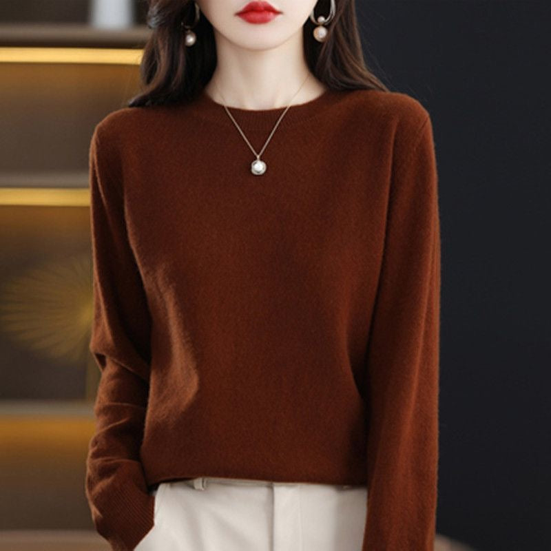 New Women Sweater O-neck Autumn Winter Basic Pullover Warm Casual Pulls Jumpers Korean Fashion Spring Knitwear Bottoming Shirt