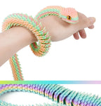 3D Printing Action Figure Snake Egg Toys Creative Stress Relief Anime Figures Moveable Rotation Desktop Ornaments Gift