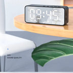 Alarm Clock Radio FM Bluetooth Speaker Portable Subwoofer Caixa De Som Sound Box Music Wireless Mini Woofers Bocina Lamp Column