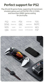 M28 Retro Handheld Video Game Console, 7.1-inch screen, 30+ emulators for PS2/PS1/PSP, 3D dual analog sticks [God of War Classic