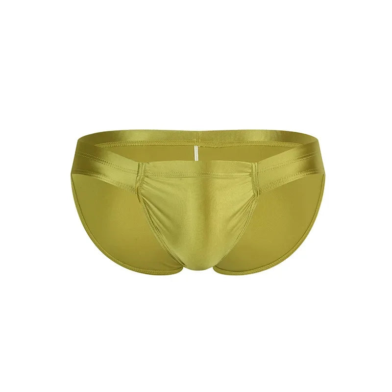 2026 fashion solid color men's three-dimensional triangle breathable sports low waist high elastic tight body
