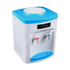 Compact Hot and Cold Water Dispenser, Energy-Saving Desktop Water Cooler Stainless Steel Mini Drinking Station for Office Home