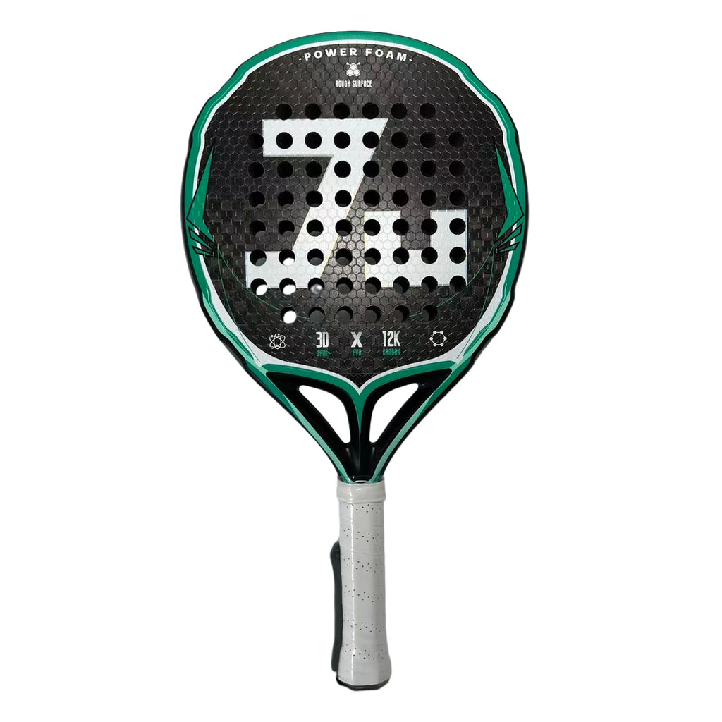 2025 Padel Tennis Racket 12K Carbon Fiber EVA Memory for Beginner High Quality Balance Padel Paddle Round Shape Padel Racquets