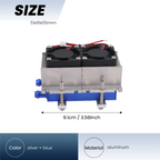 A78E-144W Thermoelectric Peltier Refrigeration Cooler 12V Semiconductor Air Conditioner Cooling System DIY Kit