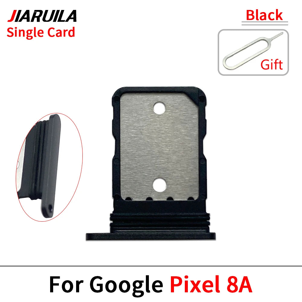 SIM Card Tray Holder For Google Pixel 8 8A 8 Pro Sim Single Card Tray Holder Adapter Chip Drawer Socket Accessories Parts