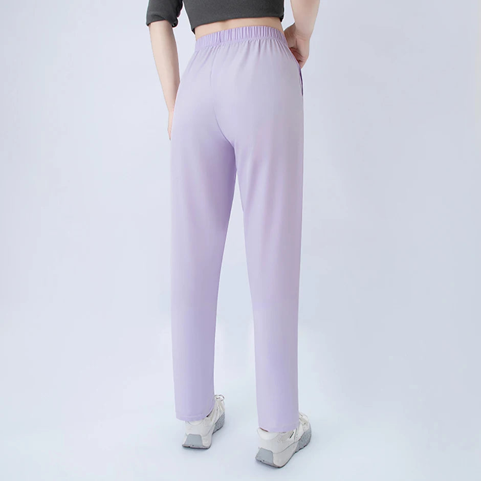 1/3 piece set summer women's letter printed pocket casual pants, comfortable plus size youth student sports running harem pants