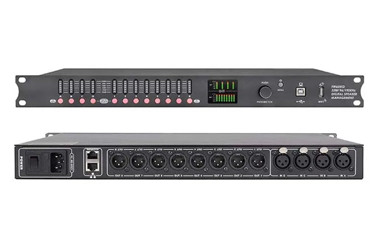 DP48X Professional Digital Audio Processor 4Input 8Output  Drive Rack Procesador With RIR DEQ 192KHZ Speaker Management System