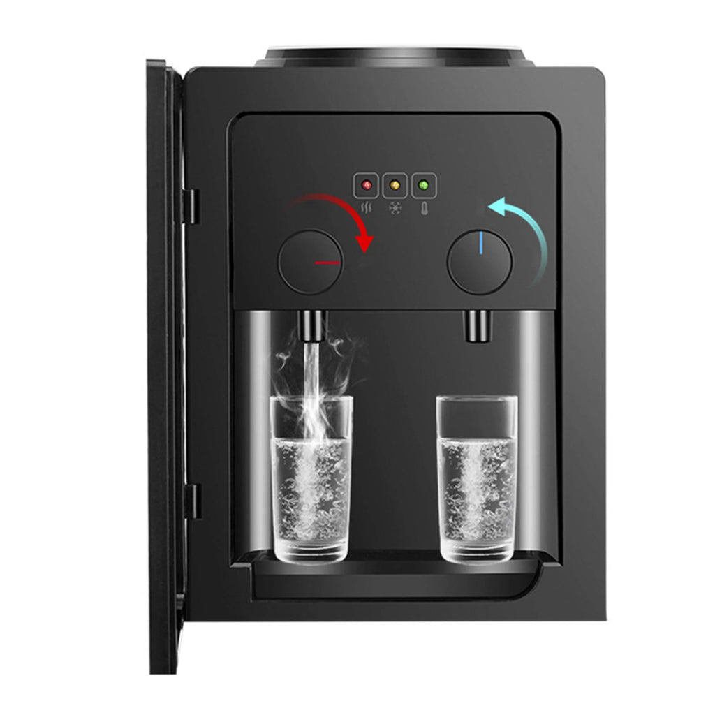550W Desktop Water Dispenser Stainless Steel Liner PP Material 270x235x370mm 3kg Fast Heating & Cooling Dual-Use Water Dispenser