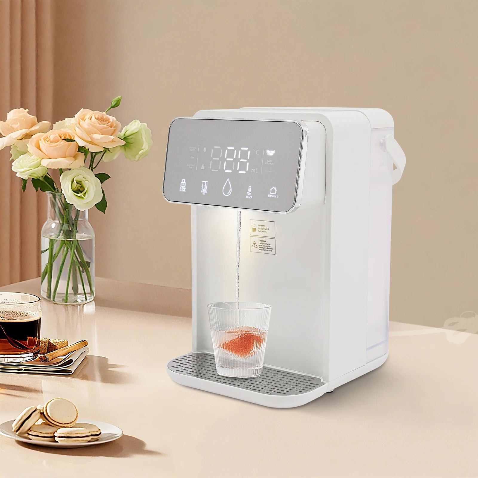2000W Hot Water Instant Dispenser with Digital Screen, 0.77Gal Water Tank Temperature(77–210.2°F) Water Volume(5.28–17.6fl oz) Secondary image