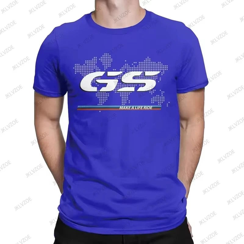 2025 Summer New Cotton For 1250 GS Exclusive for BMW Fans Motorrad R1250GS Motorcycle T Shirt Men Hip Hop Streetwear Unisex Tops