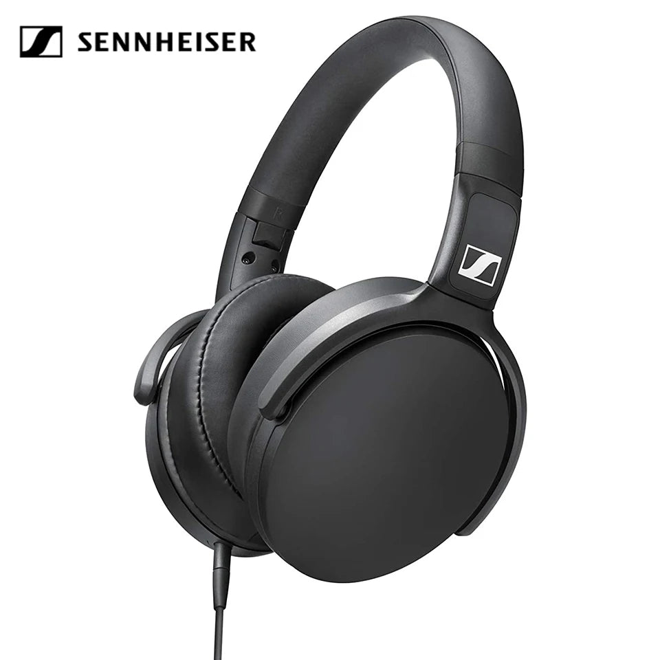 Sennheiser HD 400S Wired Headphones Over Ear HiFi Stereo Bass Noise Isolating Headset with Mic for Smartphone PC Laptop Music