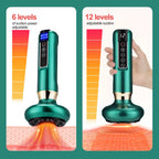 Smart Body Massage Suction Vacuum Cupping Device 6/12 Levels Anti Cellulite Heating Cans Back Guasha Scarping Chinese Meridian