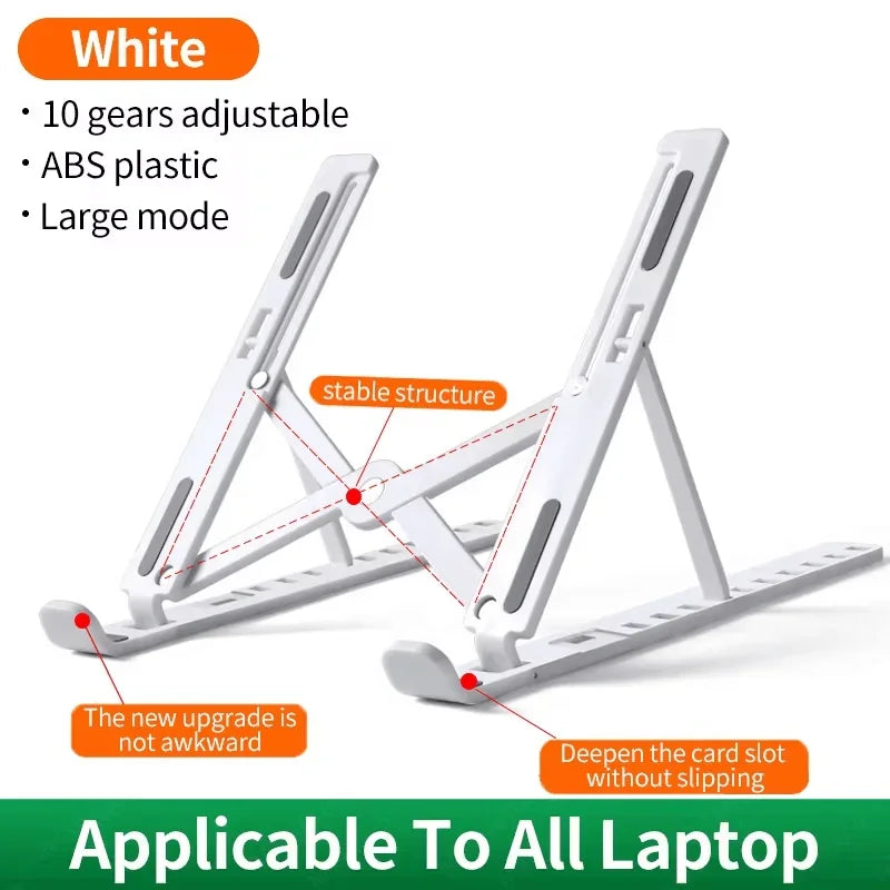 Foldable Laptop Stand Portable Adjustable Notebook Bracket Computer Monitor Holder For Macbook Air iPad Tablets Base Accessories