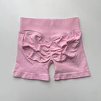 Impact Shorts 4.5" Seamless High Stretch Low Ribbed Band Subtle Glute Contour Shorts Fitness Workout Yoga Gym Shorts