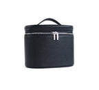 Large-capacity PU leather cosmetic box with internal storage box, customizable names and letters, travel portable cosmetic bag