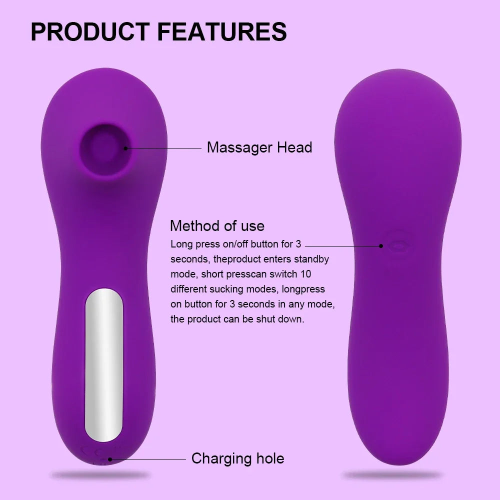 Adult Supplies Sucker Clitoris Sucking Vibrator for Women Clit Oral Stimulator Nipple Vagina Sex Toys Female Masturbator Product