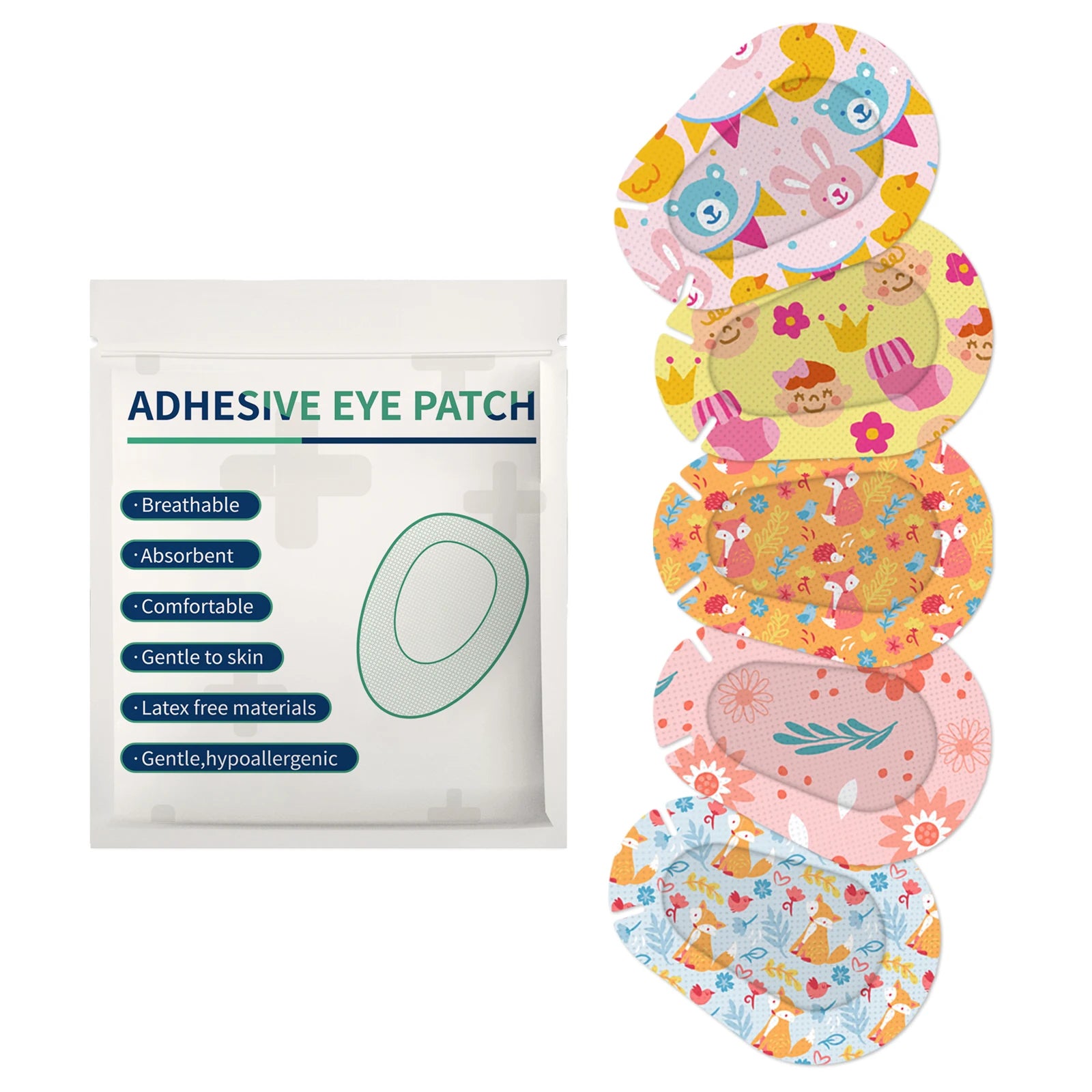 30Pcs Hot New Amblyopia Eye Patch Adhesive Eye Patches Medical Sterile Eye Pad Protect Eyesight for Kids Girls Boys Vision Care