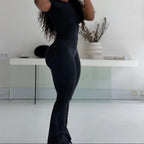 Flares Legggings Seamless Mid To Low Waistband Glute Contouring Wide Leg Pants Scrunch Booty Fitness Yoga Gym Flared Leggings