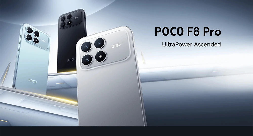 Global Version POCO F8 Pro 5G 6.59" Snapdragon® 8 Elite Mobile Platform 100W HyperCharge 6210mAh 50MP camera NFC IP68 XIaomi