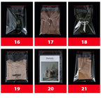 100PCS Opp Self-adhesive Transparent Plastic Bag Clothing Jewelry Packaging Self adhesive Biscuit Candy Packaging Cellophane Bag
