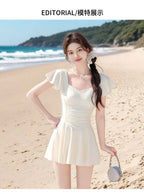 Swimsuit Women's New Split Professional Student Hot Spring Conservative Swimwear