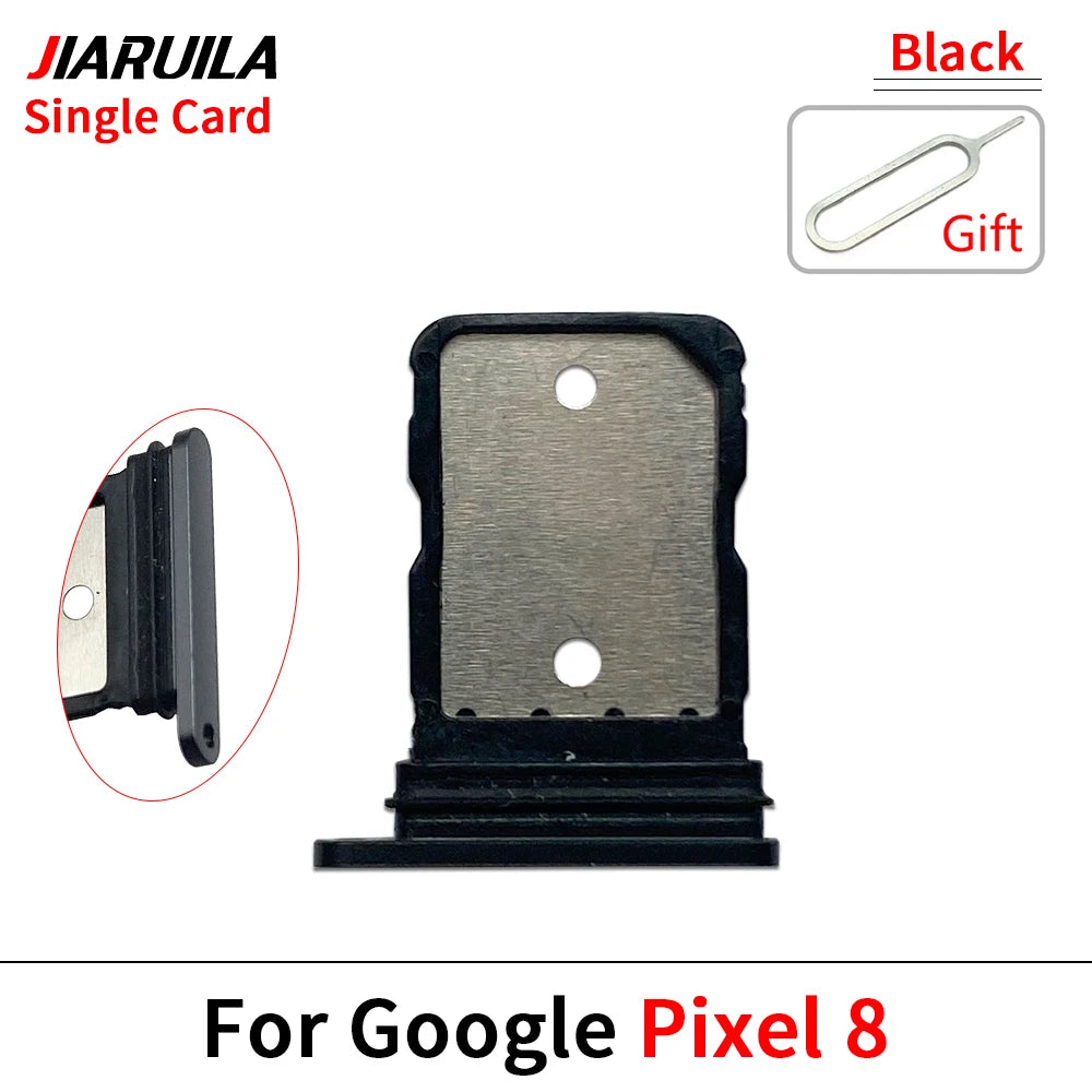 SIM Card Tray Holder For Google Pixel 8 8A 8 Pro Sim Single Card Tray Holder Adapter Chip Drawer Socket Accessories Parts