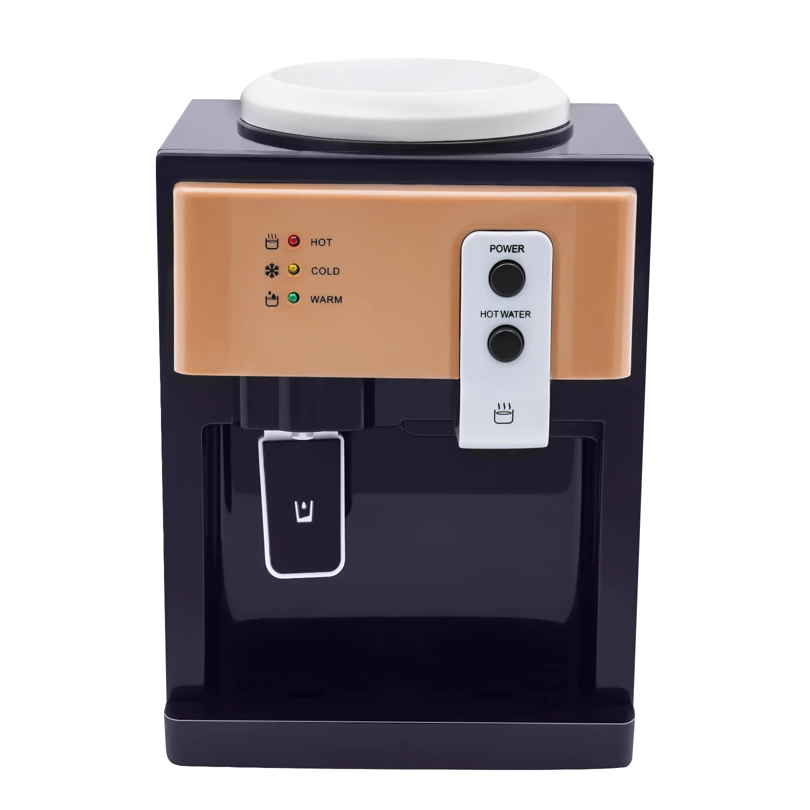 220v Hot Cold Water Dispenser Top Loading Water Cooler Dispenser Hold 3.5l/5l/10l /18.9l Countertop For Desks,coffee tables