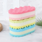 3-layer Wave Bath Sponge Exfoliating Body Brush Shower Skin Clean Massage Cleaning Shower Brush Skin Care Remover Bath Supplies