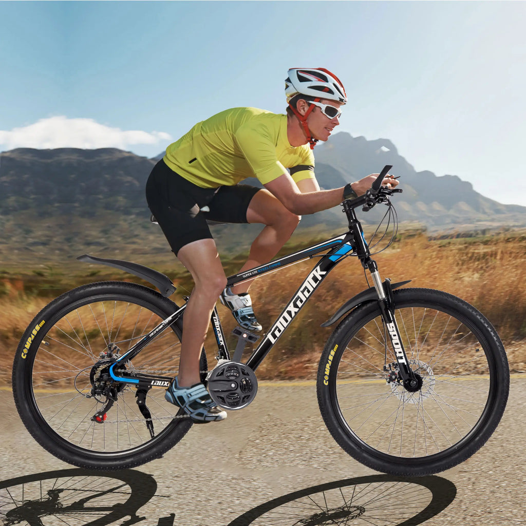 Vankel 27.5 Inch Mountain Bike for Adults,21-Speed Gear System, Dual Disc Brakes, All-Terrain Bicycle for Men & Women Bike Gifts