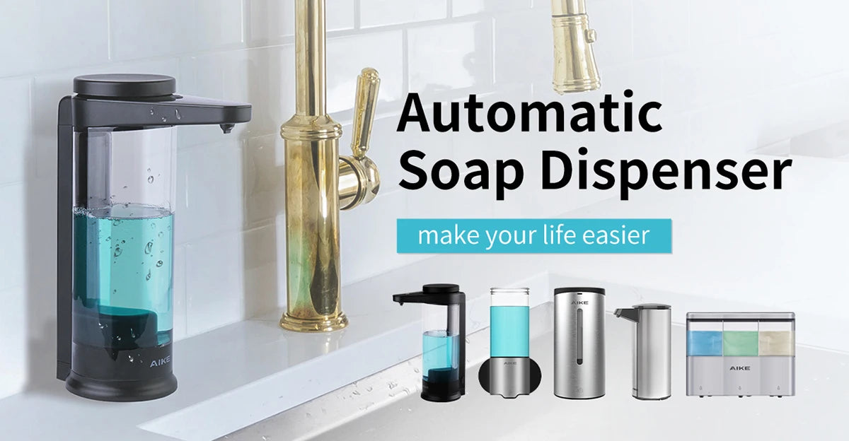 AIKE 2-in-1 Automatic Sensor Tap Hand Dryer Stainless Steel Integrated Basin Faucet High Speed Air Hand Drying Device AK7120