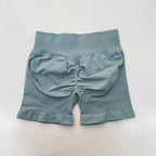 Impact Shorts 4.5" Seamless High Stretch Low Ribbed Band Subtle Glute Contour Shorts Fitness Workout Yoga Gym Shorts