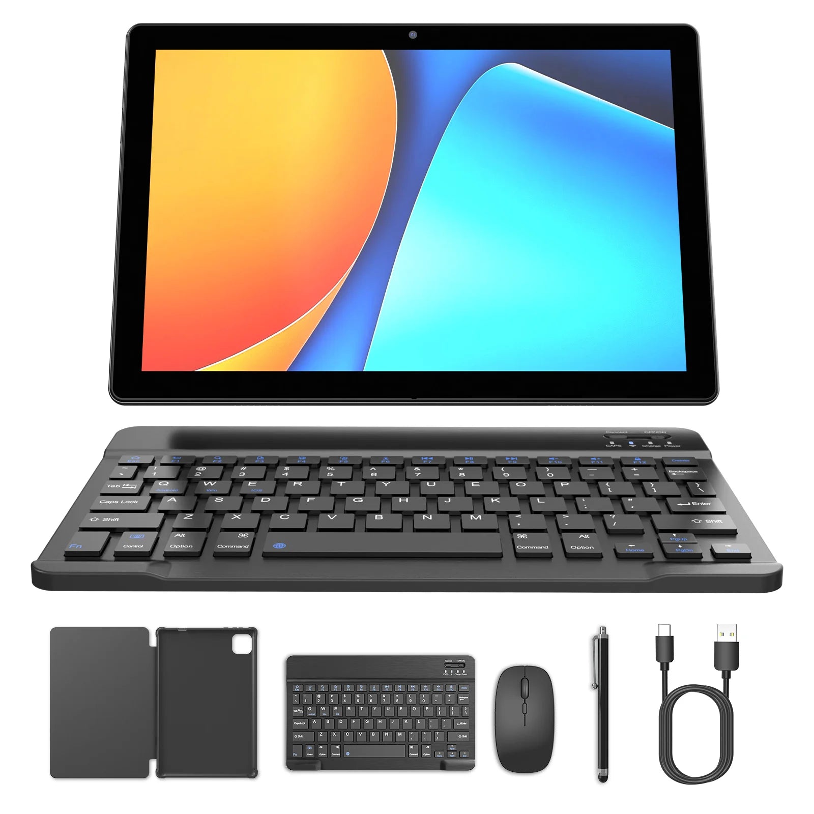 Latest Global Version Android 15 Tablet, 10-inch Tablet, Quad-core Processor, 1280*800 Resolution, 12 (3+9) GB RAM, 64GB Storage