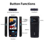 YK957  Android 2d Qr Code Reader Handheld Terminal Pda Android Barcode Scanner With Nfc Rfid Reader Medical Device Pdas 4+64g