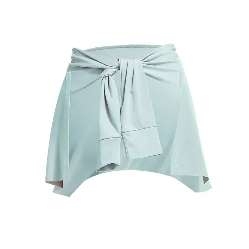 Gym Skirt Wrap Covering Buttocks Workout Fitness Wear Dance Ballet Skirts for Women Sport Yoga Dress Short Thigh Cover Skirt