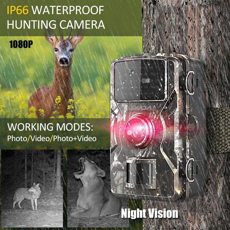 16MP 1080P Wildlife Hunting Trail and Game Camera Motion Activated Security Camera IP66 Waterproof Outdoor Infrared Night Vision Secondary image