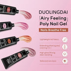 39pcs Nail Extension Gel Kit - contains all the basic nail tools, easy to use for beginners Easy salon nail construction gel