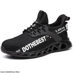 Safety Shoes Men For Work Sneakers Women Men Steel Toe Work Shoes Security Protective Shoes Lightweight Anti-Smash Anti-Puncture