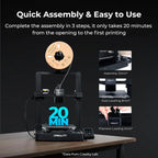 Creality Ender 3 V3 SE 3D Printer 250mm/s Auto Leveling FDM 3D Printer Direct Extruder Auto-Load Filament CR Touch 220*220*250mm