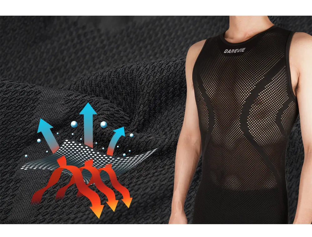 DAREVIE Cycling First Layer Man Compression Seamless Women Bicycle Cycling Inner Sports First Layer Undershirt Bike Base Layer