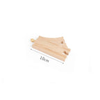 Wooden Train Track Toys Railway Rails Accessories Fit Thomas Train Road Connector Wood Railway Bridge Children Birthday Gifts