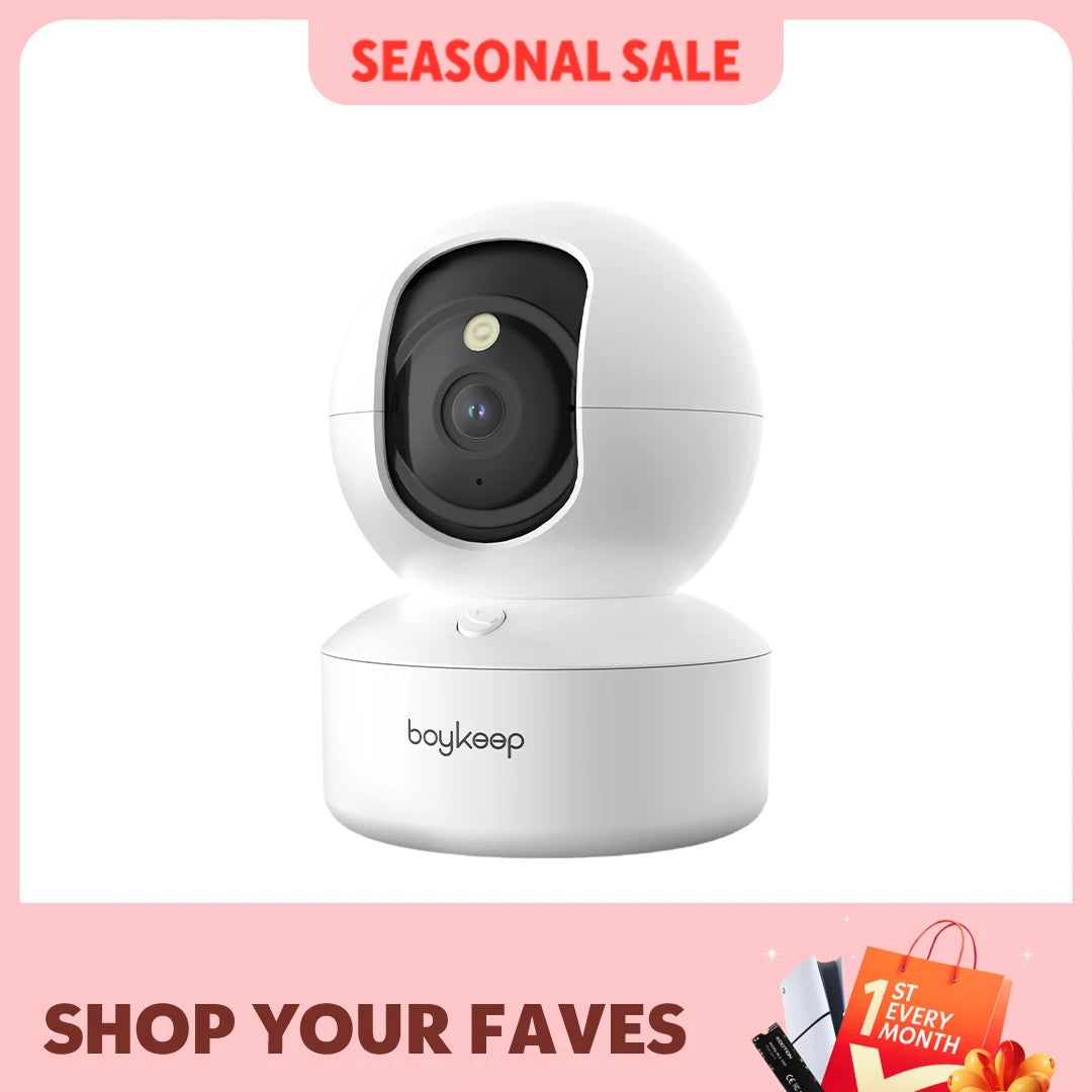 BoyKeep 3MP 5G/2.4GHz WiFi Indoor Home Security IP Smart Baby Monitor Camera Automatic Tracking 24/7 Video Surveillance Camera Main image
