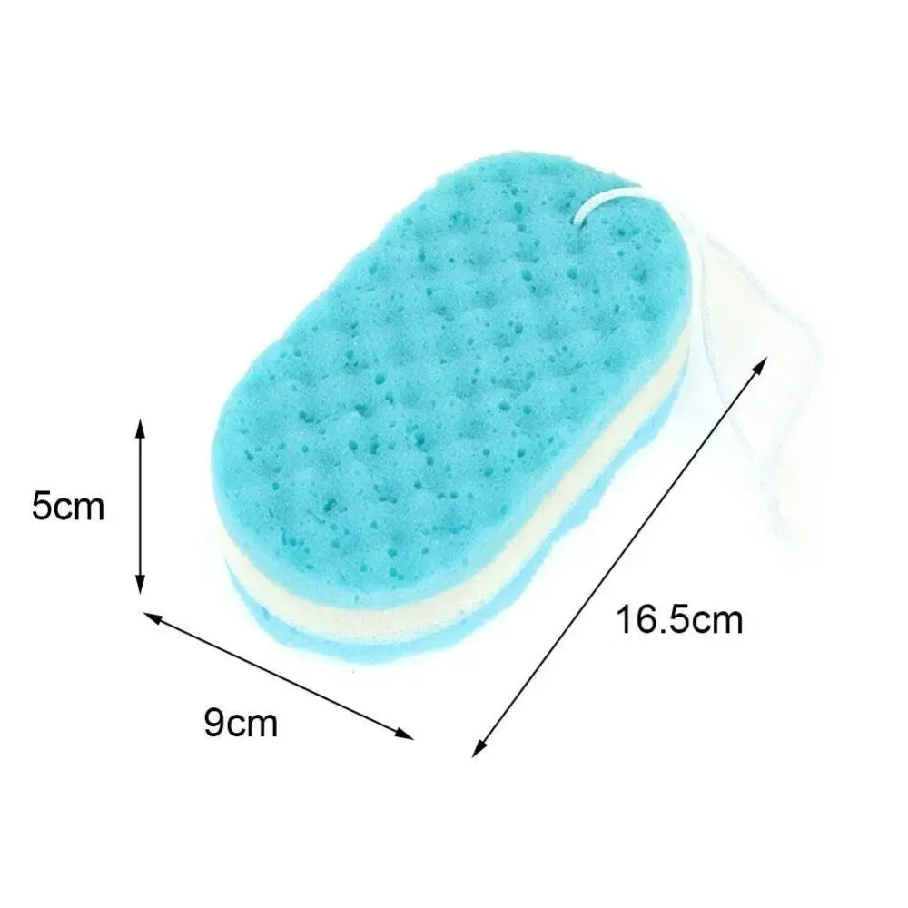 3-layer Wave Bath Sponge Exfoliating Body Brush Shower Skin Clean Massage Cleaning Shower Brush Skin Care Remover Bath Supplies