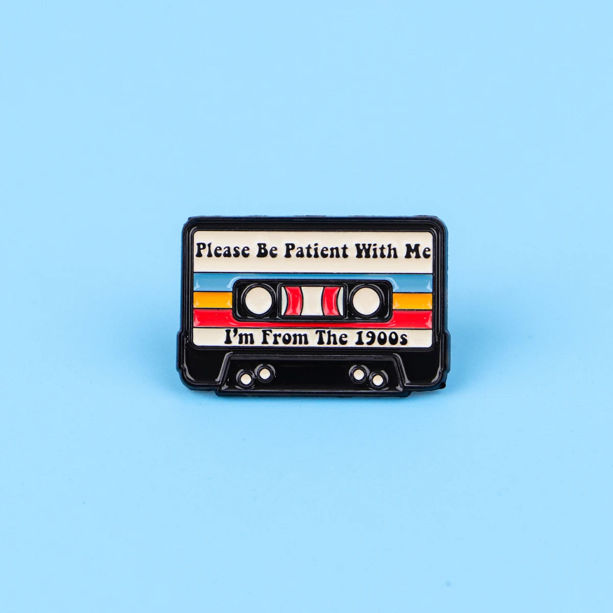 Retro 80s 90s Enamel Pins Vintage Cassette Tape Brooches Old School Lapel Pins for Backpacks Jewelry Gift For Friends