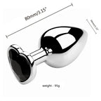 Metal Anal Plug for Women Men Couples Butt Plug Butt Toy Adult Game Masturbator Anal S/M/L Diamond Sex Toy for Adult Products