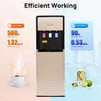 Electric Hot and Cold Water Cooler Dispenser, Versatile Standing Bottom Loading Water Dispenser for Home Office, 110V US/220V EU
