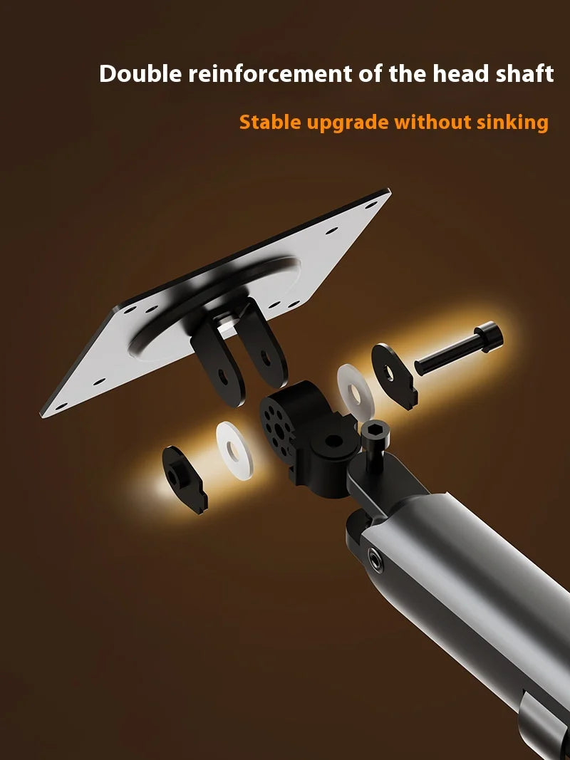 Adjustable display robotic arm for 17 to 32 inches heat dissipation desktop computer monitor stand