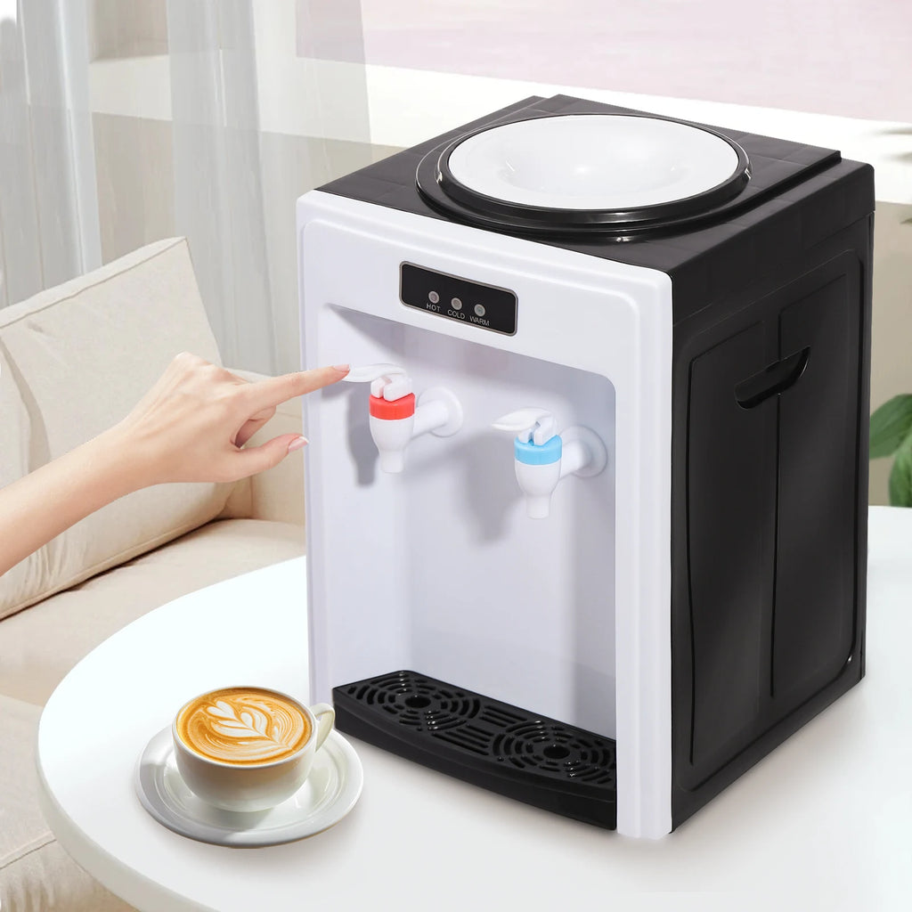 Water Dispenser, Electric Hot Water Dispenser,  Drinking Fountain Office Home Hot and Cold Table Drinking Machine