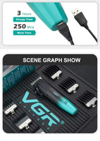 VGR Hair Clipper Professional Hair Cut Machine Face Shaver Barber Clippers Beard Trimmer Metal Trimmer for Men V-003 V-906 V-308